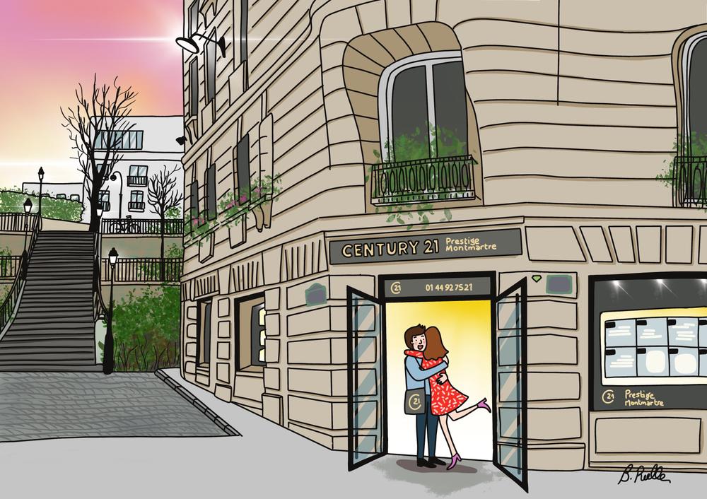 l'équipe de l'agence Prestige Montmartre