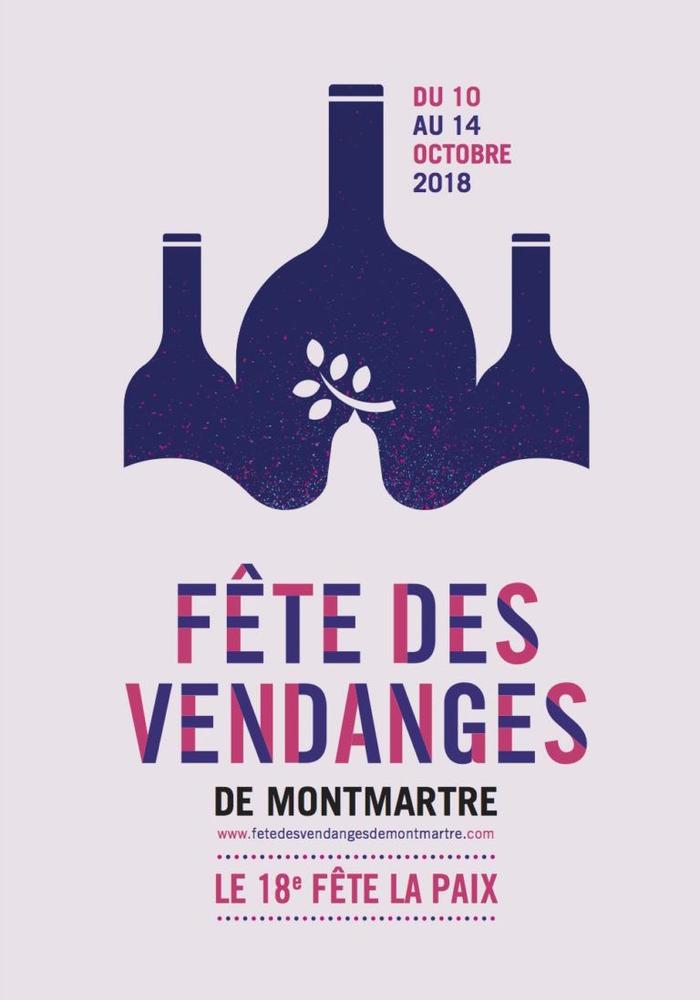 Paris 18e - La fête des vendanges - Le 18e fête la paix