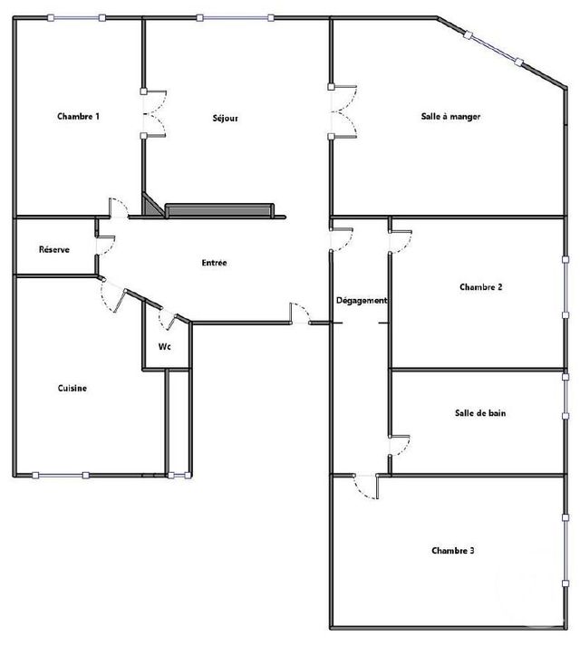 Appartement F5 à vendre - 5 pièces - 92.81 m2 - COURBEVOIE - 92 - ILE-DE-FRANCE - Century 21 Prestige Montmartre