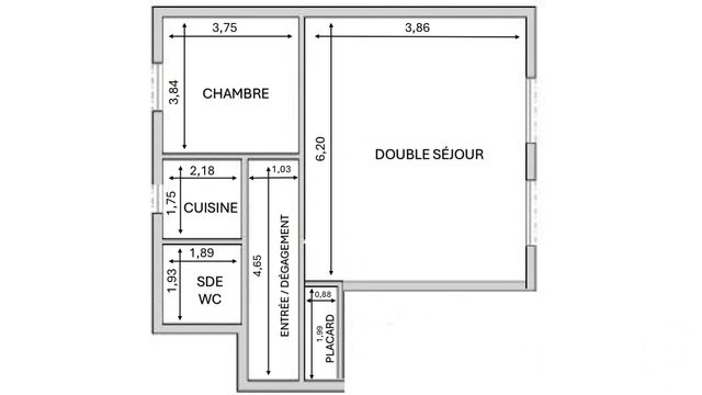 Appartement à vendre - 3 pièces - 50.71 m2 - PARIS - 75018 - ILE-DE-FRANCE - Century 21 Prestige Montmartre